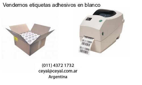 Vendemos etiquetas adhesivos en blanco