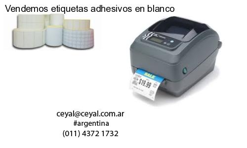 Vendemos etiquetas adhesivos en blanco