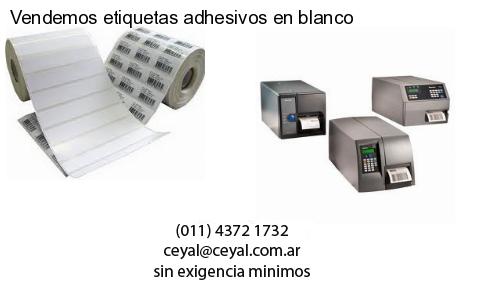 Vendemos etiquetas adhesivos en blanco
