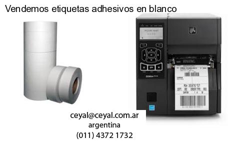Vendemos etiquetas adhesivos en blanco