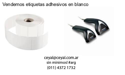 Vendemos etiquetas adhesivos en blanco