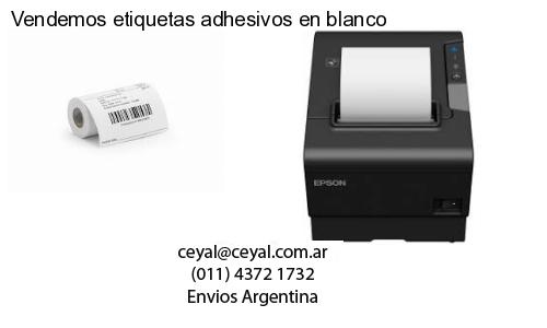 Vendemos etiquetas adhesivos en blanco