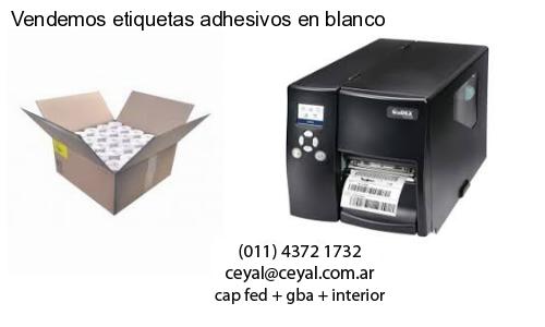 Vendemos etiquetas adhesivos en blanco