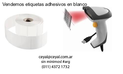 Vendemos etiquetas adhesivos en blanco