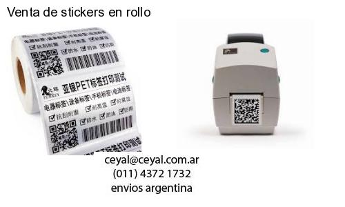 Venta de stickers en rollo