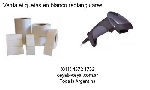 Venta etiquetas en blanco rectangulares