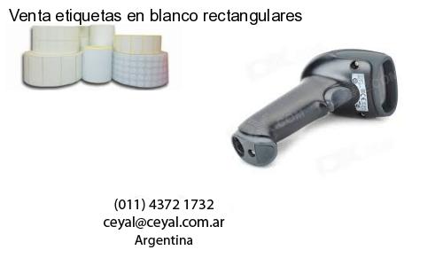 Venta etiquetas en blanco rectangulares