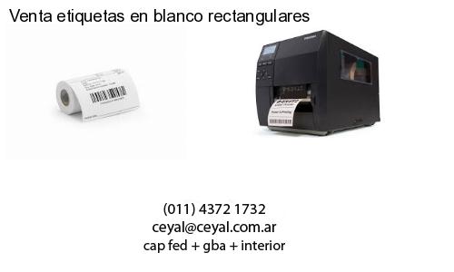 Venta etiquetas en blanco rectangulares
