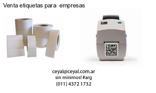 Venta etiquetas para  empresas