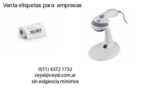 Venta etiquetas para  empresas