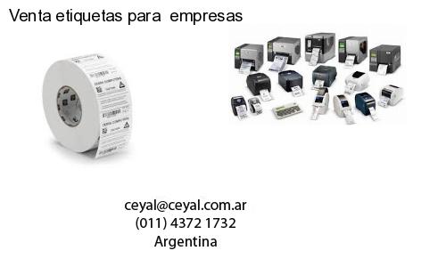 Venta etiquetas para  empresas