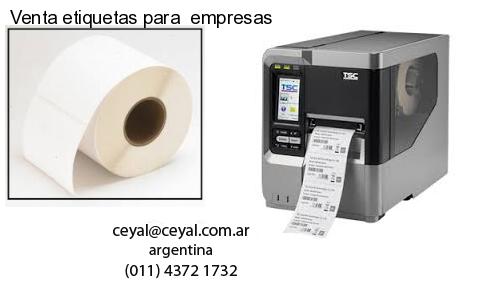 Venta etiquetas para  empresas