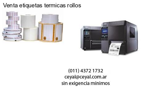 Venta etiquetas termicas rollos