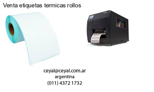 Venta etiquetas termicas rollos