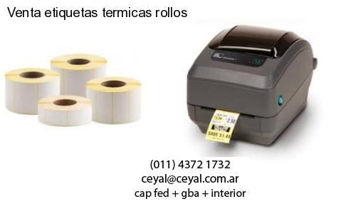Venta etiquetas termicas rollos