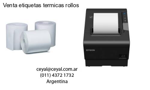 Venta etiquetas termicas rollos