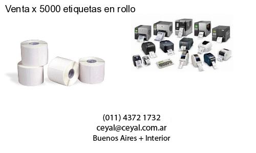 Venta x 5000 etiquetas en rollo