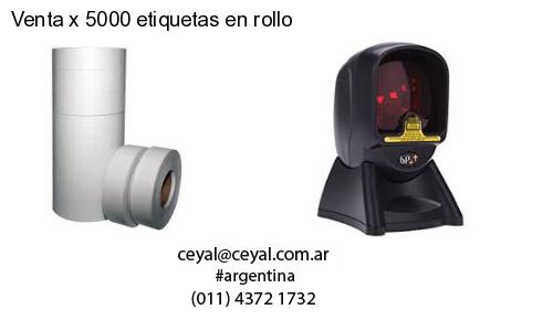 Venta x 5000 etiquetas en rollo