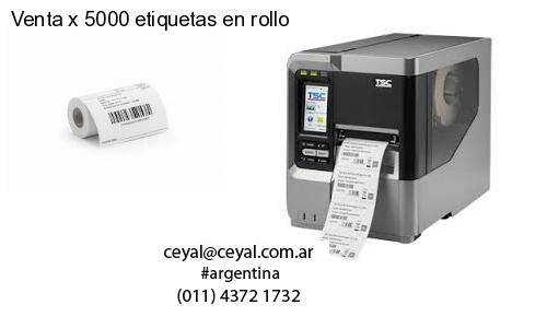 Venta x 5000 etiquetas en rollo