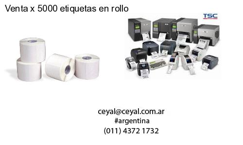 Venta x 5000 etiquetas en rollo