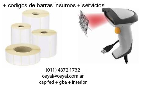   codigos de barras insumos   servicios