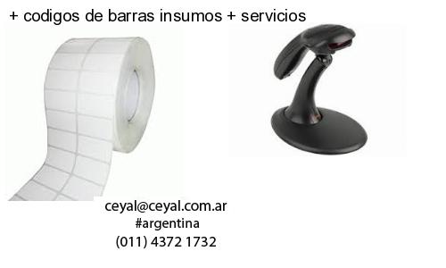   codigos de barras insumos   servicios
