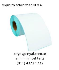 etiquetas adhesivas 101 x 40