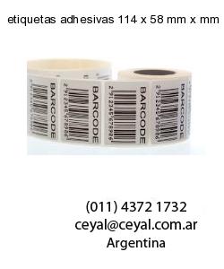etiquetas adhesivas 114 x 58 mm x mm