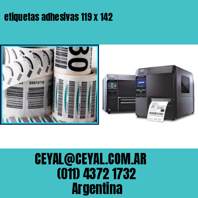 etiquetas adhesivas 119 x 142
