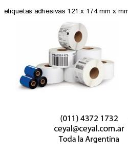 etiquetas adhesivas 121 x 174 mm x mm
