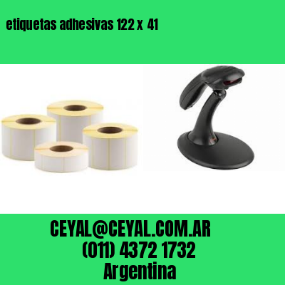 etiquetas adhesivas 122 x 41
