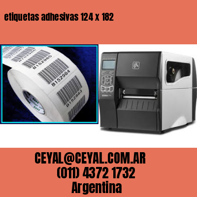 etiquetas adhesivas 124 x 182