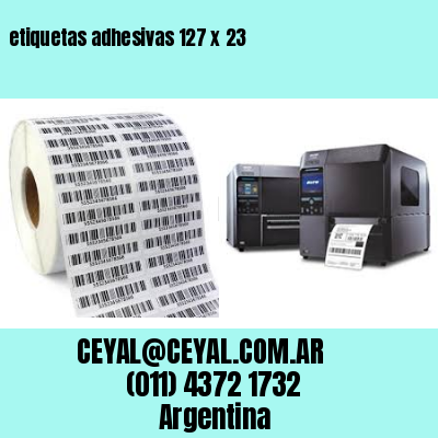 etiquetas adhesivas 127 x 23