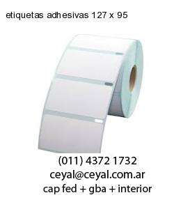etiquetas adhesivas 127 x 95