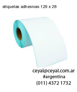 etiquetas adhesivas 129 x 28
