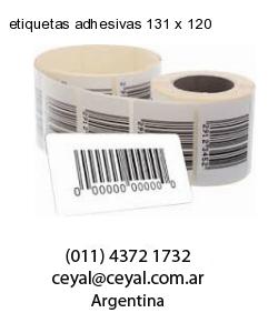 etiquetas adhesivas 131 x 120