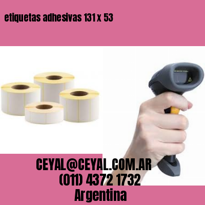 etiquetas adhesivas 131 x 53