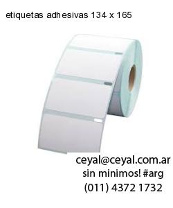 etiquetas adhesivas 134 x 165