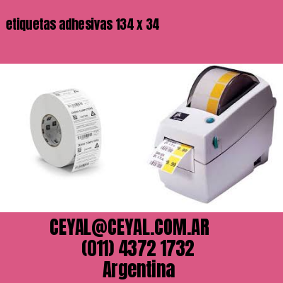 etiquetas adhesivas 134 x 34