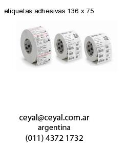 etiquetas adhesivas 136 x 75