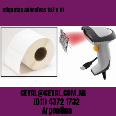 etiquetas adhesivas 137 x 61
