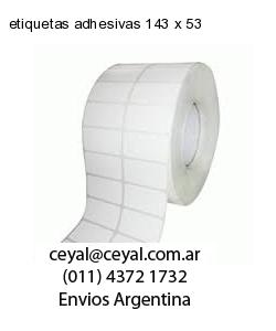 etiquetas adhesivas 143 x 53