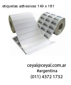 etiquetas adhesivas 149 x 181