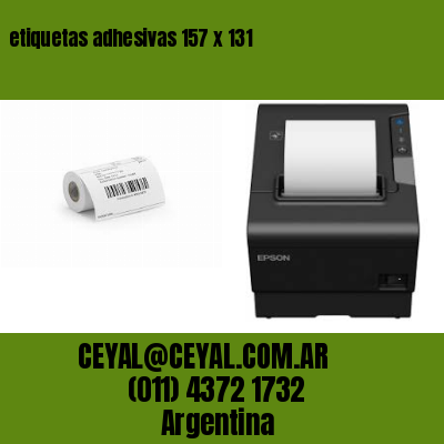 etiquetas adhesivas 157 x 131