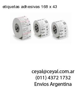 etiquetas adhesivas 168 x 43