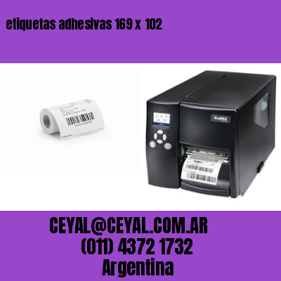 etiquetas adhesivas 169 x 102