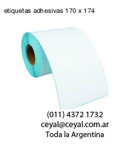 etiquetas adhesivas 170 x 174