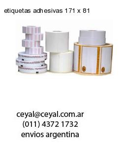 etiquetas adhesivas 171 x 81