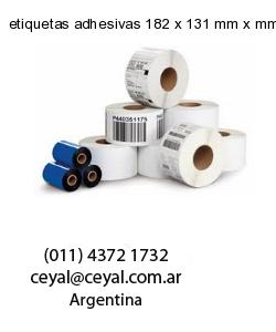 etiquetas adhesivas 182 x 131 mm x mm
