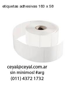 etiquetas adhesivas 183 x 58